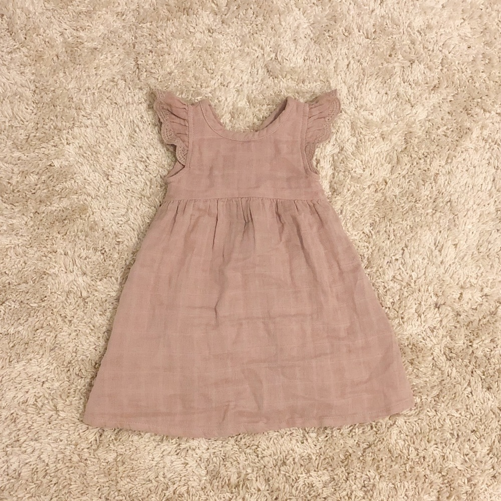 Light Purple Muslin Lace Dress | Jamie Kay